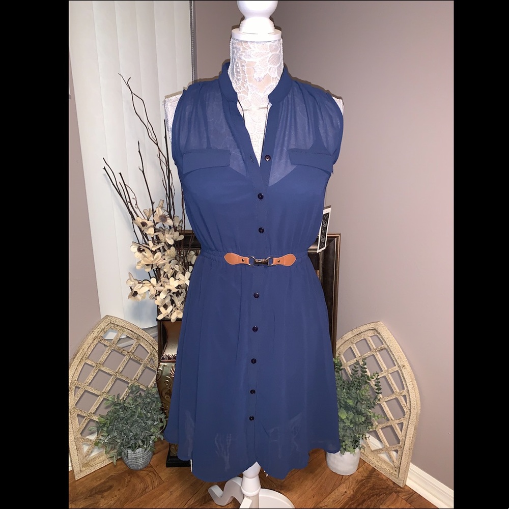 Belted Sleeveless Tunic